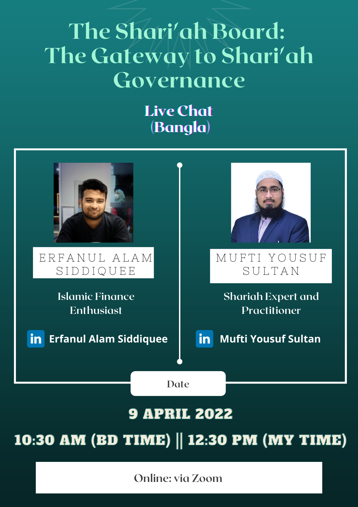 Bangla Live Chat || Shariah Board: The Gateway to Shariah Governance By Mufti Yousuf Sultan || EP01